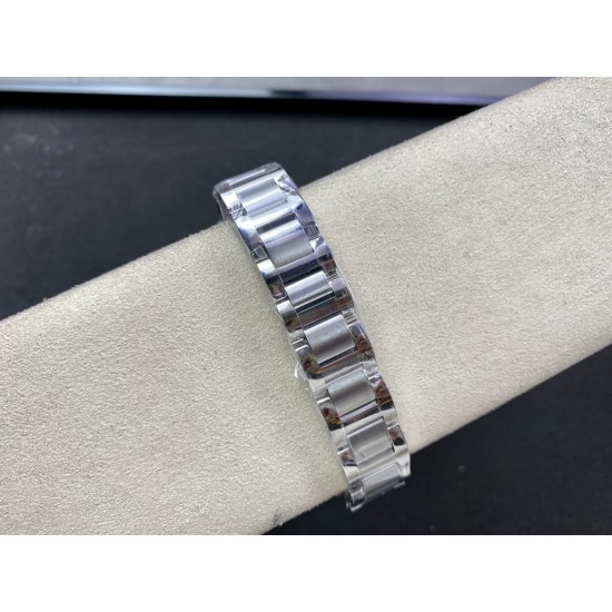 Cartier-Ballon Bleu Ladies 28mm SS/SS White Dial 3KF Qtz