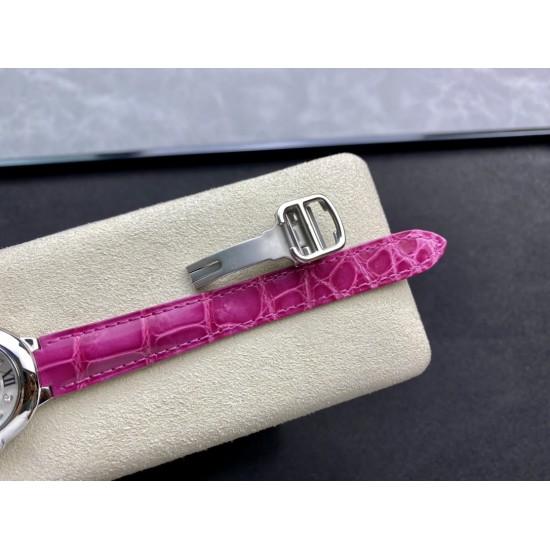 Cartier-Ballon Bleu De Cartier 28mm SS/LE White/Dia V6F NH05