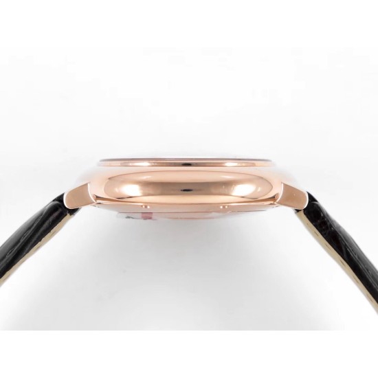 Cartier-Ballon Bleu De Cartier 33mm RG/LE White/Rmn V6F NH05