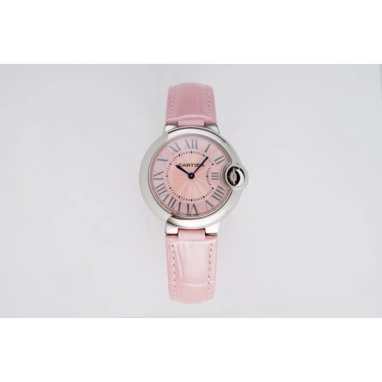 Cartier-Ballon Bleu De Cartier 33mm SS/LE Pink Dial V6F NH05
