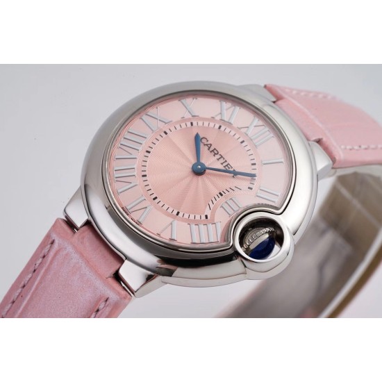 Cartier-Ballon Bleu De Cartier 33mm SS/LE Pink Dial V6F NH05