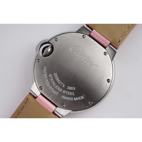 Cartier-Ballon Bleu De Cartier 33mm SS/LE Pink Dial V6F NH05