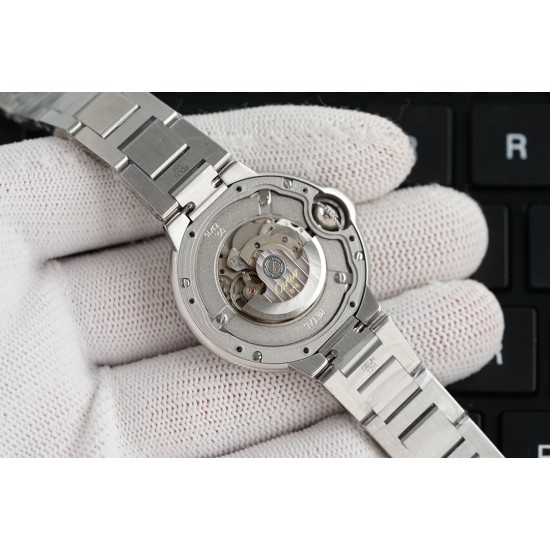 Cartier-Ballon Bleu De Cartier 33mm SS/SS Pink Dial V6F NH05