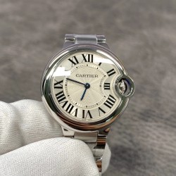 Cartier-Ballon Bleu De Cartier 33mm SS/SS White Dial V6F NH05