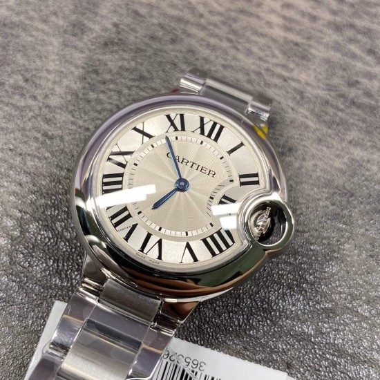 Cartier-Ballon Bleu De Cartier 33mm SS/SS White Dial V6F NH05