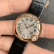 Cartier-Ballon Blanc Ladies 30mm Black RG/LE Silver Dial V6F Quartz