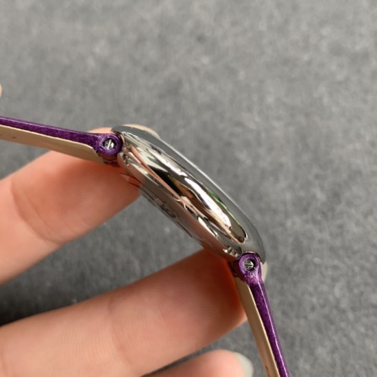 Cartier-Ballon Blanc Ladies 30mm Black SS/LE Silver Dial V6F Quartz