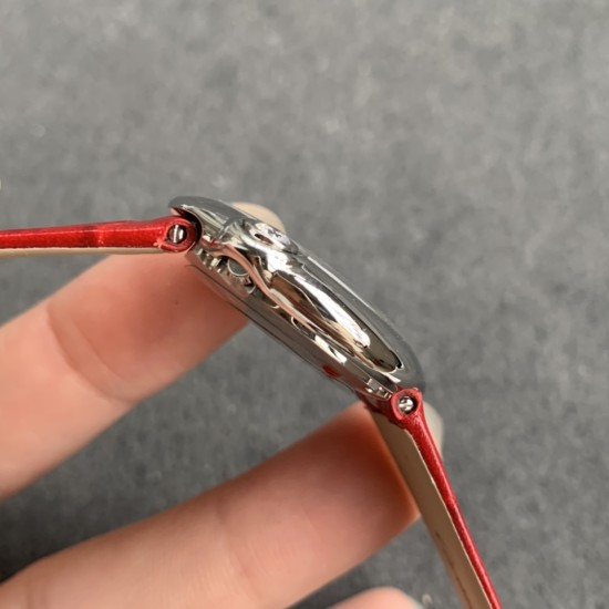 Cartier-Ballon Blanc Ladies 30mm Black SS/LE Silver Dial V6F Quartz