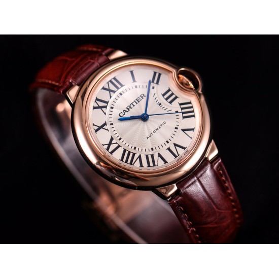 Cartier-Ballon Bleu De Cartier 36mm Dia RG/LE Rose Gold Dial V9F NH05