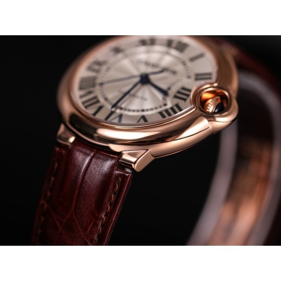 Cartier-Ballon Bleu De Cartier 36mm Dia RG/LE Rose Gold Dial V9F NH05