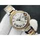 Cartier-Ballon Bleu De Cartier 36mm YG/YG Wht/Dia V9F NH05