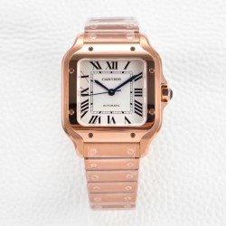 Cartier-Santos De Cartier 35mm RG/RG White Dial BVF MY9015