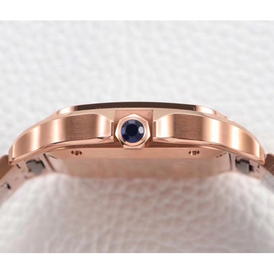 Cartier-Santos De Cartier 35mm RG/RG White Dial BVF MY9015