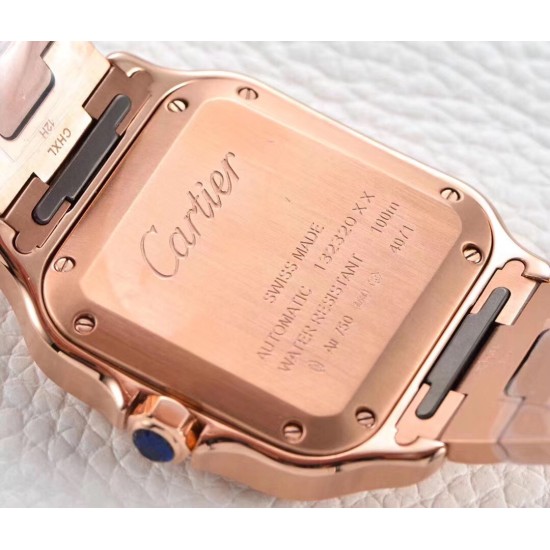 Cartier-Santos De Cartier 35mm RG/RG White Dial BVF MY9015