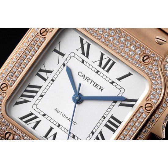 Cartier-Santos De Cartier 35mm Dia RG/RG White Dial BVF MY9019