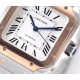 Cartier-Santos De Cartier 2018 Mens XL RG/SS Wht BVF MY9015