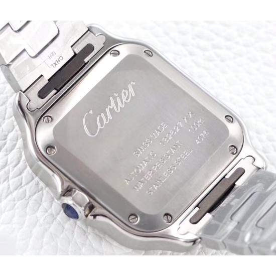 Cartier-Santos De Cartier 2018 Mens XL RG/SS Wht BVF MY9015