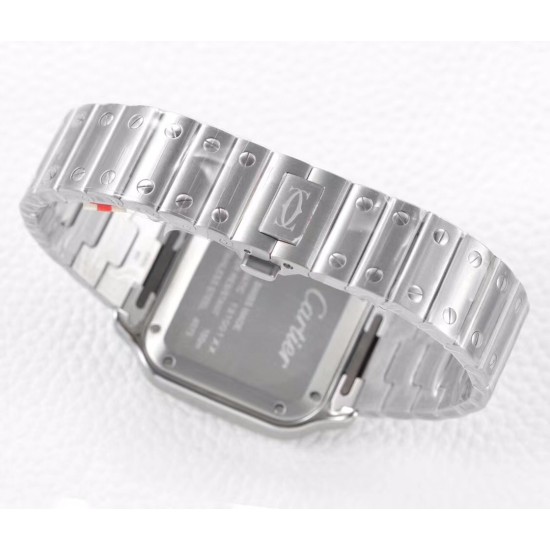 Cartier-Santos De Cartier 35mm SS/SS White Dial BVF MY9039