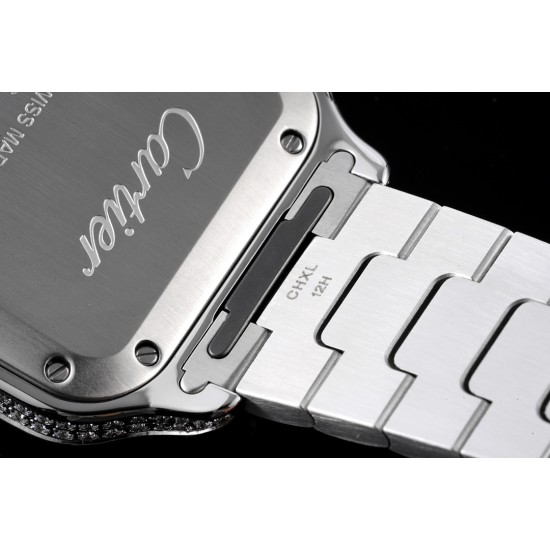 Cartier-Santos De Cartier 35mm Dia SS/SS White Dial BVF MY9015