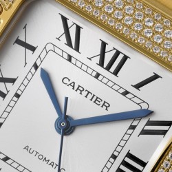 Cartier-Santos De Cartier 35mm Diams YG/YG White Dial BVF MY9019