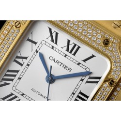 Cartier-Santos De Cartier 35mm Diams YG/YG White Dial BVF MY9019