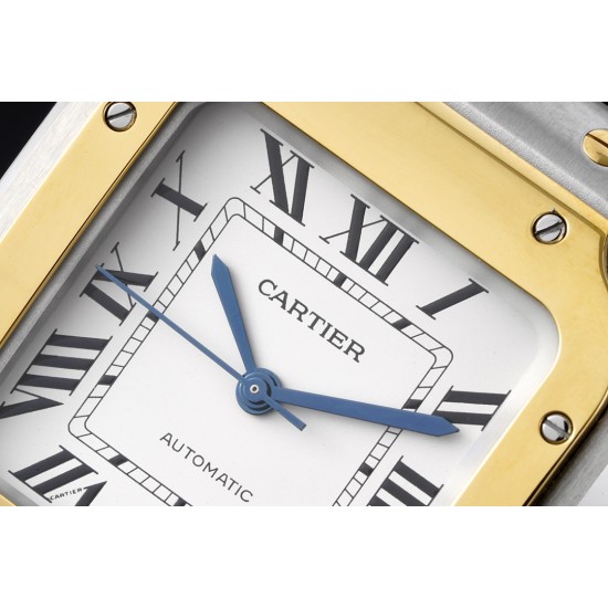 Cartier-Santos De Cartier 35mm YG/SS Wht BVF MY9039