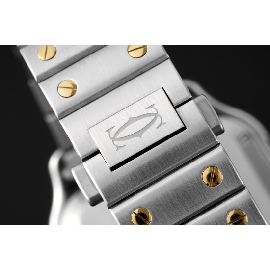Cartier-Santos De Cartier 35mm YG/SS Wht BVF MY9039