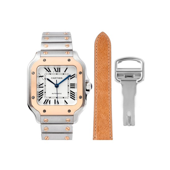 Cartier-Santos De Cartier 35mm RG/SS Wht BVF MY9015