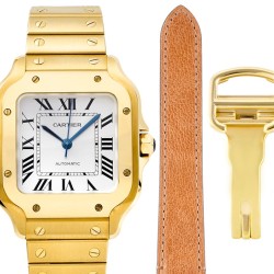 Cartier-Santos De Cartier 35mm YG/YG White Dial BVF MY9015