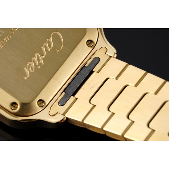 Cartier-Santos De Cartier 35mm YG/YG White Dial BVF MY9015