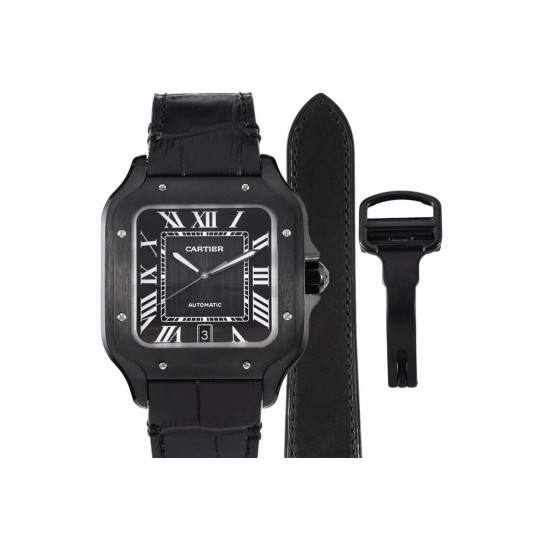 Cartier-Santos De Cartier Mens XL PVD/LE Black BVF 9019