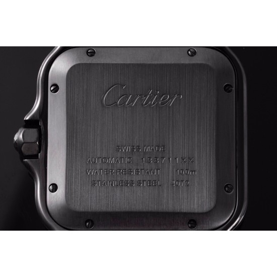 Cartier-Santos De Cartier Mens XL PVD/LE Black BVF 9019
