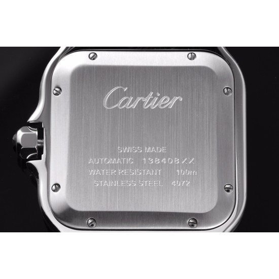 Cartier-Santos De Cartier Mens XL 40mm SS/SS Gray BVF 9019