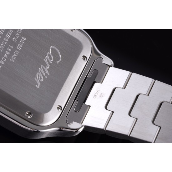 Cartier-Santos De Cartier Mens XL 40mm SS/SS Gray BVF 9019