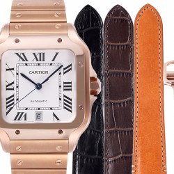 Cartier-Santos De Cartier 2018 Mens XL RG/RG Wht BVF MY9015