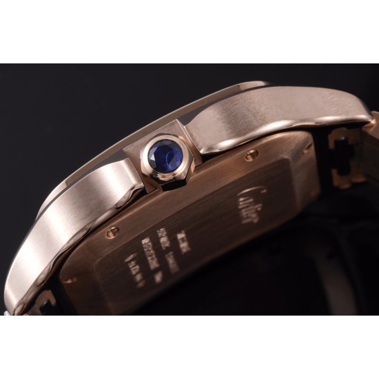 Cartier-Santos De Cartier 2018 Mens XL RG/RG Wht BVF MY9015