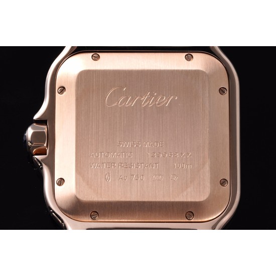 Cartier-Santos De Cartier 2018 Mens XL RG/RG Wht BVF MY9015