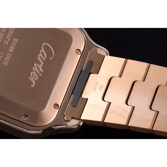 Cartier-Santos De Cartier 2018 Mens XL RG/RG Wht BVF MY9015