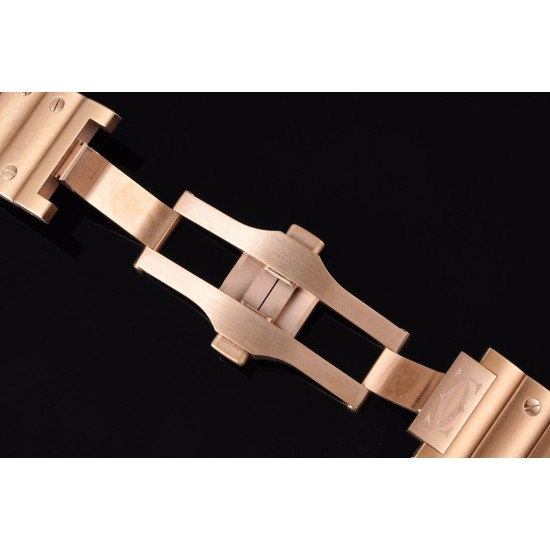 Cartier-Santos De Cartier 2018 Mens XL RG/RG Wht BVF MY9015