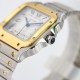 Cartier-Santos De Cartier 35mm YG/SS White Dial GF MY9039