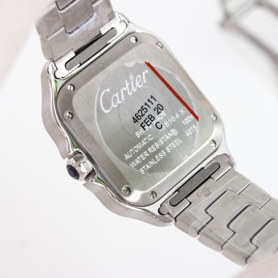 Cartier-Santos De Cartier 35mm YG/SS White Dial GF MY9039