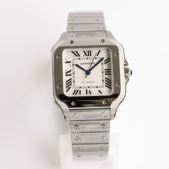 Cartier-Santos De Cartier 2018 Midsize 35mm SS/SS White GF Ult MY9015