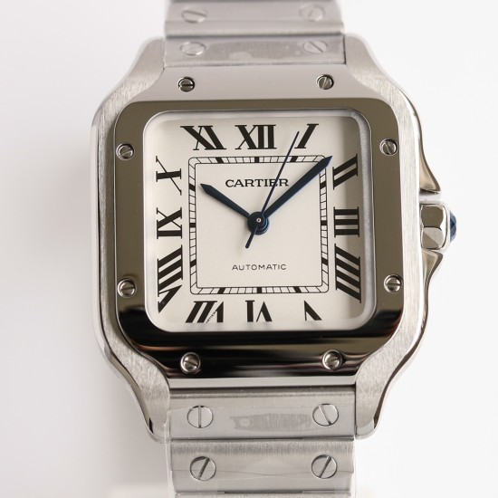 Cartier-Santos De Cartier 2018 Midsize 35mm SS/SS White GF Ult MY9015