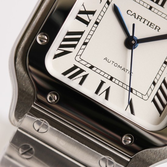 Cartier-Santos De Cartier 2018 Midsize 35mm SS/SS White GF Ult MY9015