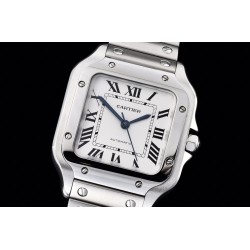 Cartier-Santos De Cartier 2018 Midsize 35mm SS/SS White GF Ult MY9015