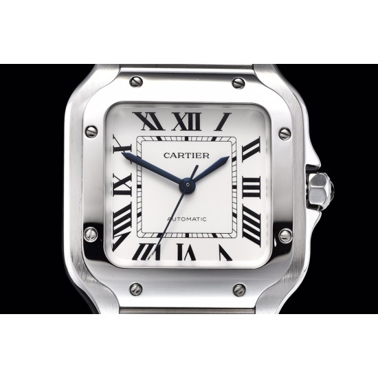 Cartier-Santos De Cartier 2018 Midsize 35mm SS/SS White GF Ult MY9015