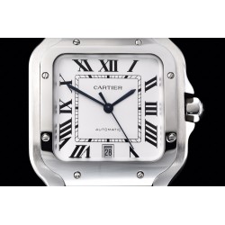 Cartier-Santos De Cartier 2018 Mens XL SS/SS Wht GF Ult MY9015