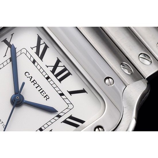 Cartier-Santos De Cartier 2018 Mens XL SS/SS Wht GF Ult MY9015