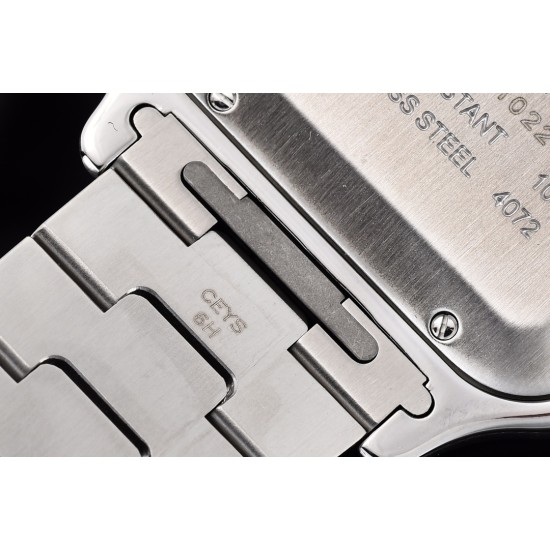 Cartier-Santos De Cartier 2018 Mens XL SS/SS Wht GF Ult MY9015