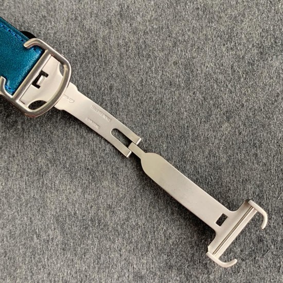 Cartier-Santos De Cartier Mens XL 40MM SS/LE Blue/Rmn GF MY9019